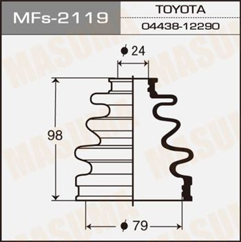 MASUMA MFS2119 Пыльник ШРУСа наружный в наличии Ужгород