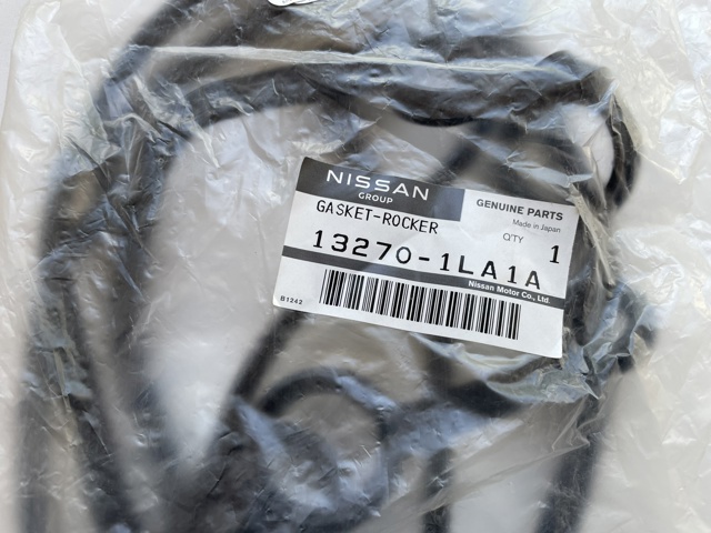 Прокладка клапанной крышки двигателя, левая 132701LA1A NISSAN
