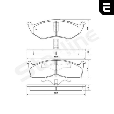 Колодки тормозные дисковые комплект BDS349 STARLINE
