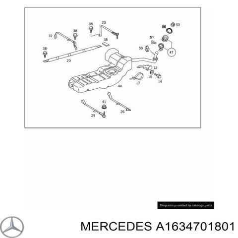 A1634701801 MERCEDES Бензобак купить в Ирпень
