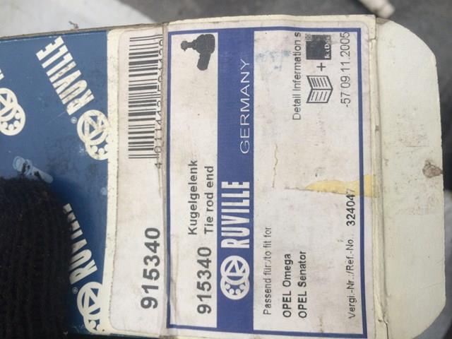 Наконечник рулевой тяги, внутренний, правый 915340 RUVILLE