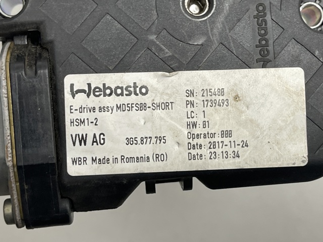 VAG 3G5877795 Мотор привода люка в наличии Хмельницкий
