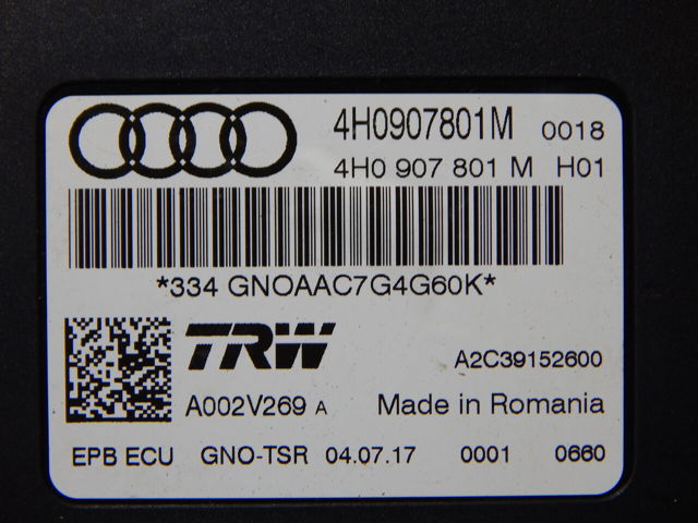 4H0907801M VAG Блок управления (модуль) электромеханического стояночного тормоза купить в Киев