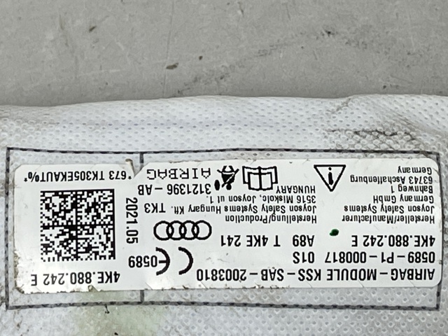 VAG 4KE880242E Подушка безопасности (AIRBAG) спинки сиденья правого в наличии Черкассы