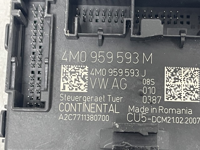 4M0959593M VAG Блок комфорта передней двери купить в Сумы