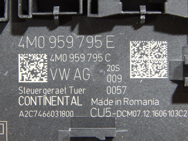 4M0959795E VAG Блок комфорта задней двери купить в Днепр