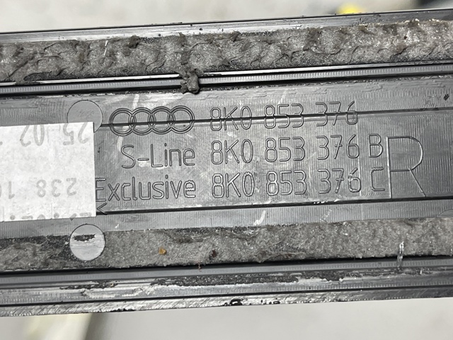 8K0853376 VAG Накладка (молдинг) порога наружная задняя правая купить в Хмельницкий
