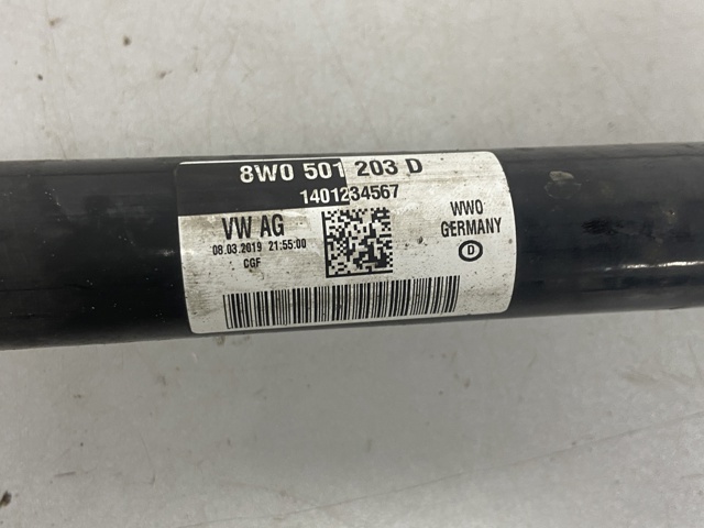 Полуось задняя 8W0501203D VAG