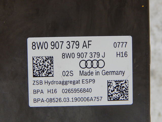 Блок управления ABS 8W0614517AJ VAG