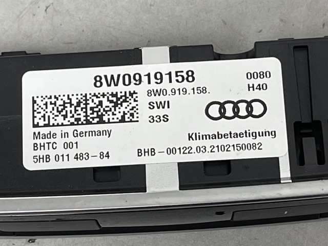 VAG 8W0919158 Блок управления кондиционером в наличии Запорожье