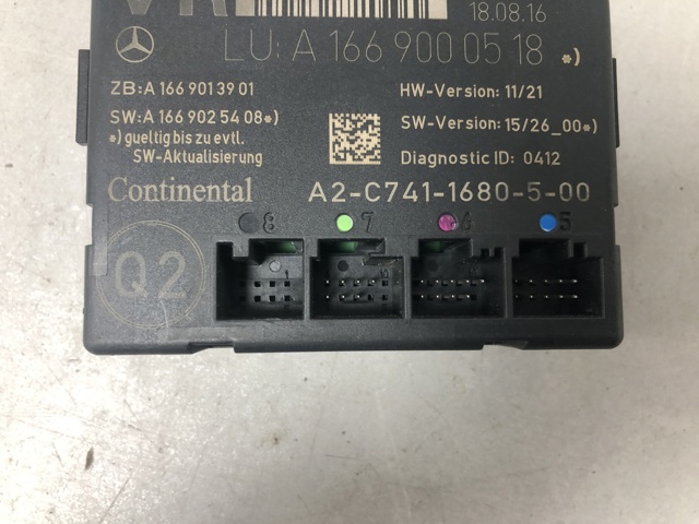 Блок комфорта передней двери A1669000518 MERCEDES