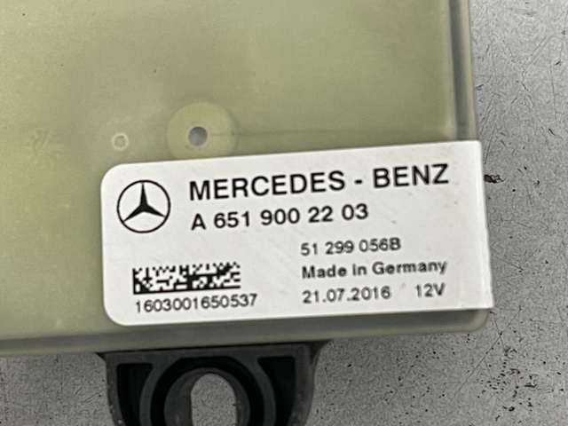 A6519002203 MERCEDES Реле свечей накала купить в Житомир