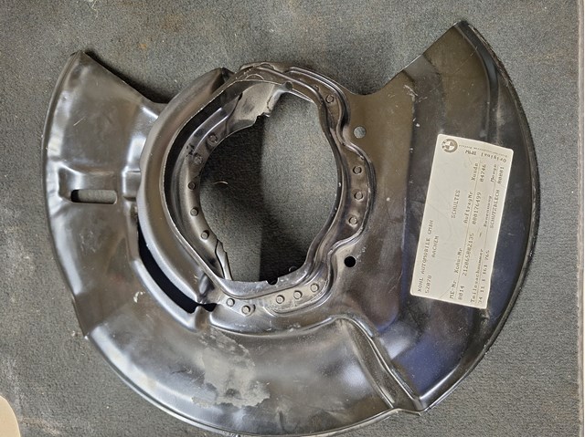 Кожух тормозного диска переднего левого 34111161765 BMW