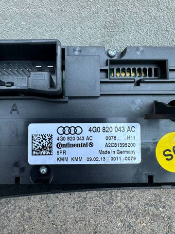 VAG 4G0820043AC Блок управления кондиционером в наличии Чернигов