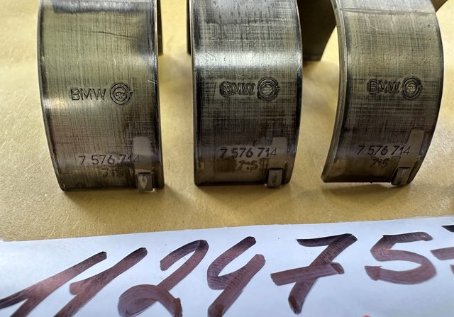 11247576714 BMW Вкладыши коленвала шатунные, комплект, стандарт (STD) купить в Тернополь