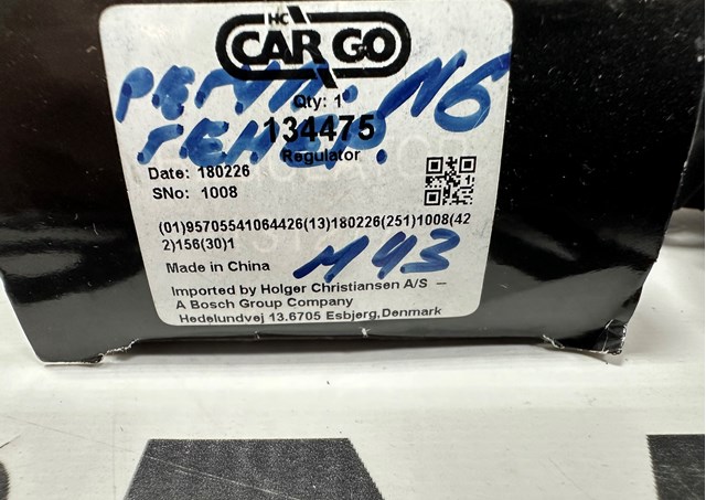 CARGO 134475 Реле-регулятор генератора (реле зарядки) в наличии Львов
