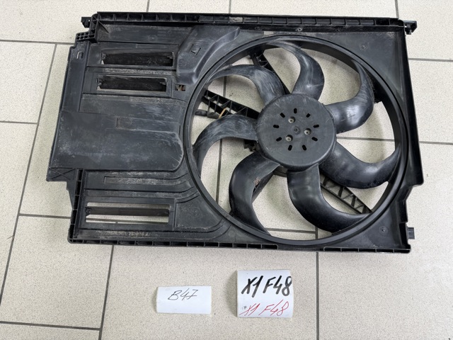 17427617609 BMW Диффузор радиатора охлаждения, в сборе с мотором и крыльчаткой купить в Харьков