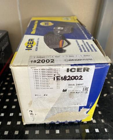 Колодки 182002 ICER