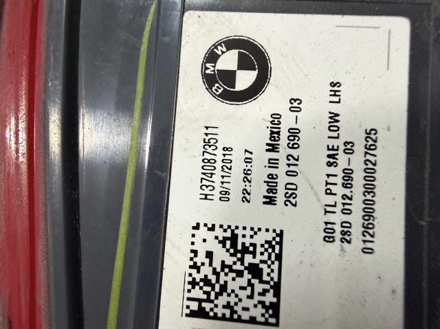 63217408735 BMW Фонарь задний левый внешний купить в Днепр