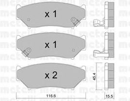 Колодки тормозные передние дисковые 2201360 METELLI
