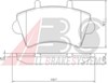Колодки тормозные передние дисковые 37290 ABS