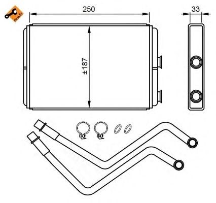 NRF 54211 Радиатор печки (отопителя) в наличии Сумы