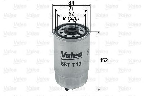 587713 VALEO Фильтр топливный купить в Львов