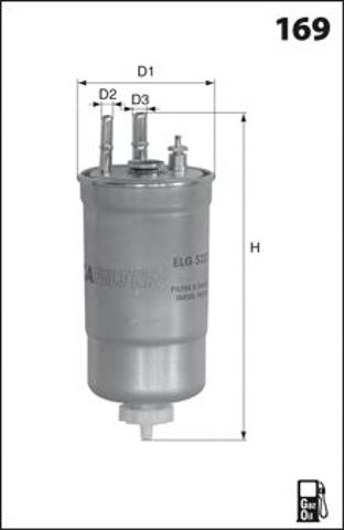 ELG5400 MECAFILTER Топливный фильтр купить в Харьков
