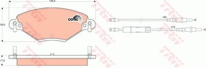 GDB1448 TRW Колодки тормозные передние дисковые купить в Житомир