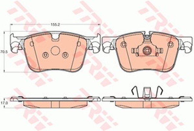 Тормозные колодки GDB2035 TRW