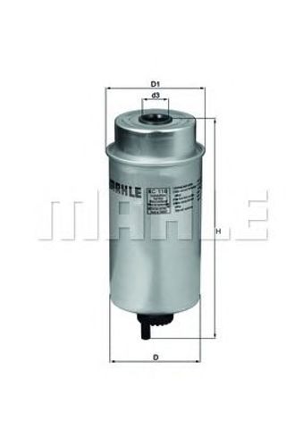 Фильтр топливный transit (v184) 2.0/2.4di 00-10.04 KC 116