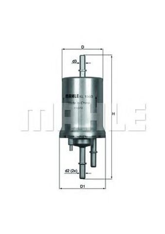 KL1563 MAHLE Топливный фильтр купить в Черновцы