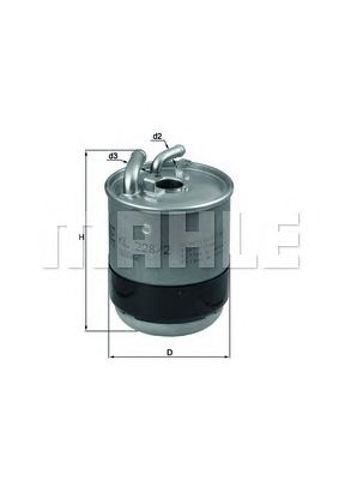 MAHLE KL2282D Фильтр топливный в наличии Полтава