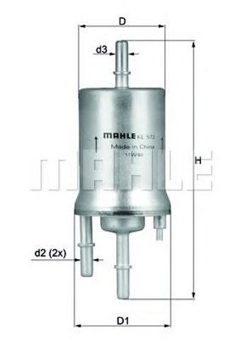 MAHLE KL572 Топливный фильтр в наличии Ровно