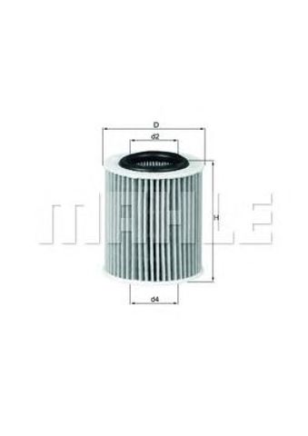MAHLE OX386D Масляный фильтр в наличии Ужгород