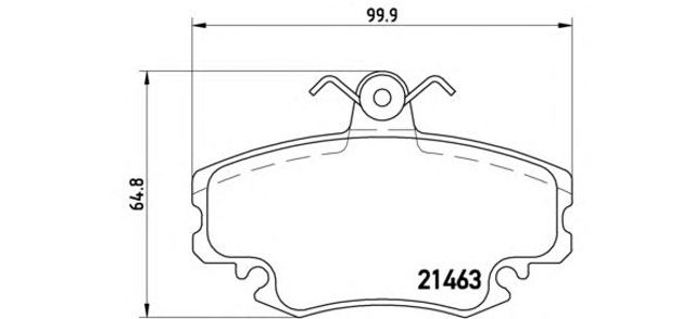 BREMBO P68008 Колодки тормозные передние дисковые в наличии Николаев