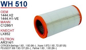 WUNDER WH510 Воздушный фильтр в наличии Чернигов