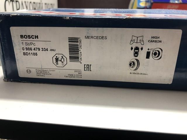 0986479334 BOSCH Передние тормозные диски купить в Кривой Рог