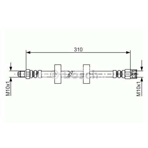 1987476217 BOSCH Шланг тормозной передний купить в Сумы