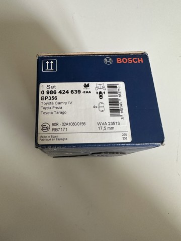 0986424639 Колодки тормозные передние дисковые купить Черкассы
