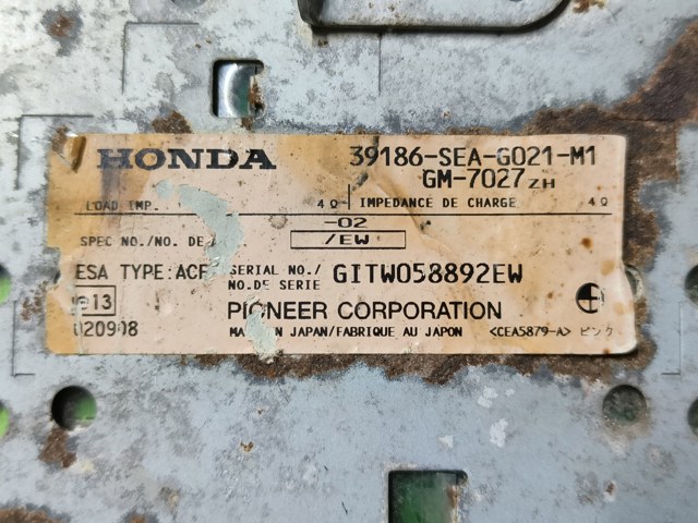 39186SEAG021M1 HONDA купить в Киев