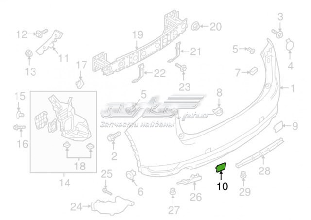 KB8A50EL1BB MAZDA Заглушка бампера буксировочного крюка задняя купить в Днепр