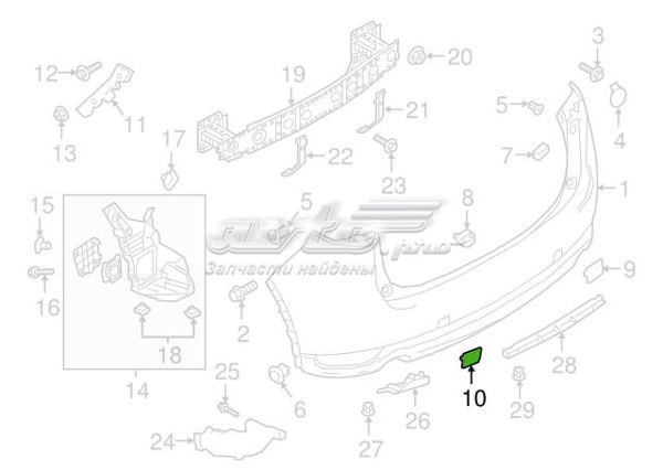 KB8A50EL1BB MAZDA Заглушка бампера буксировочного крюка задняя купить в Ужгород