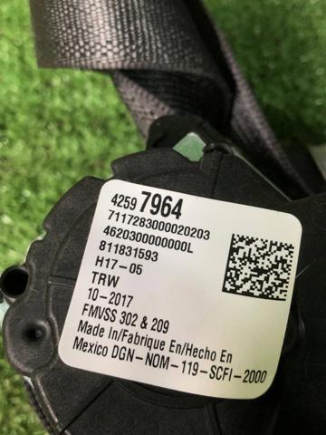 GM 42765282 Ремень безопасности задний левый в наличии Тернополь