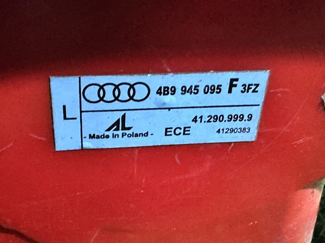 VAG 4B9945095F Фонарь задний левый в наличии Киев