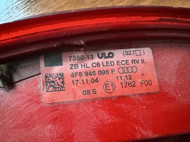 4F5945095F VAG Фонарь задний левый внешний купить в Киев
