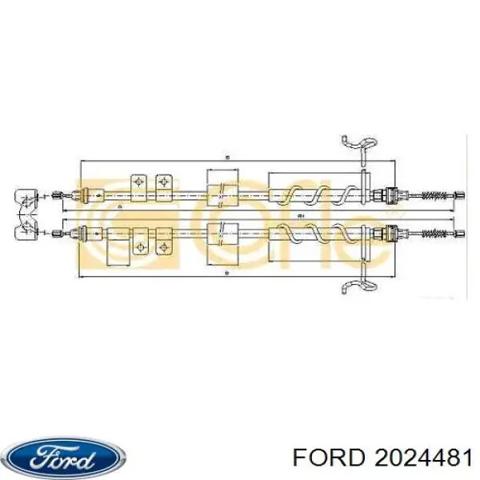 2024481 FORD Задний трос ручника купить в Киев