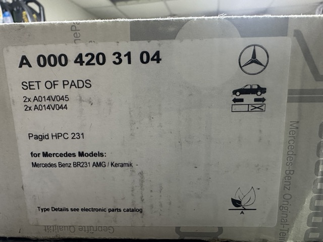 0004203104 MERCEDES Колодки тормозные задние дисковые купить в Львов