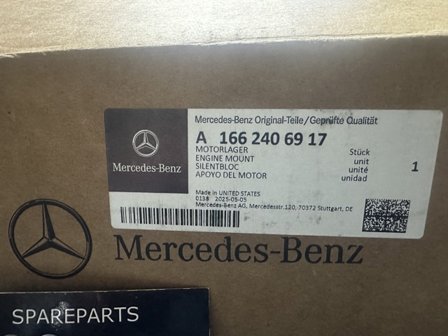 1662406917 MERCEDES Подушка (опора) двигателя правая купить в Черновцы