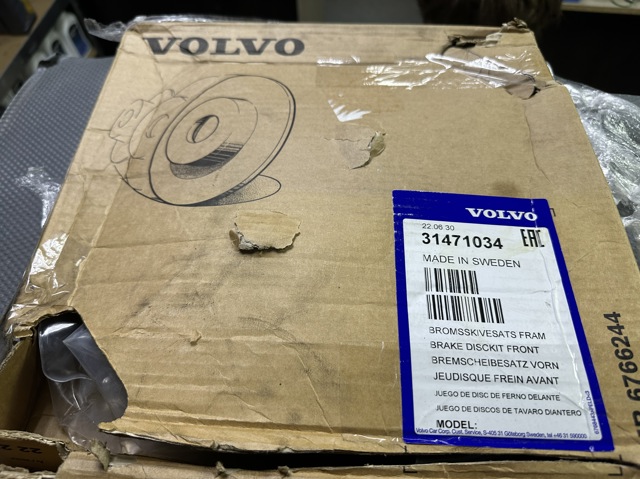 Передний тормозной диск 31471034 VOLVO